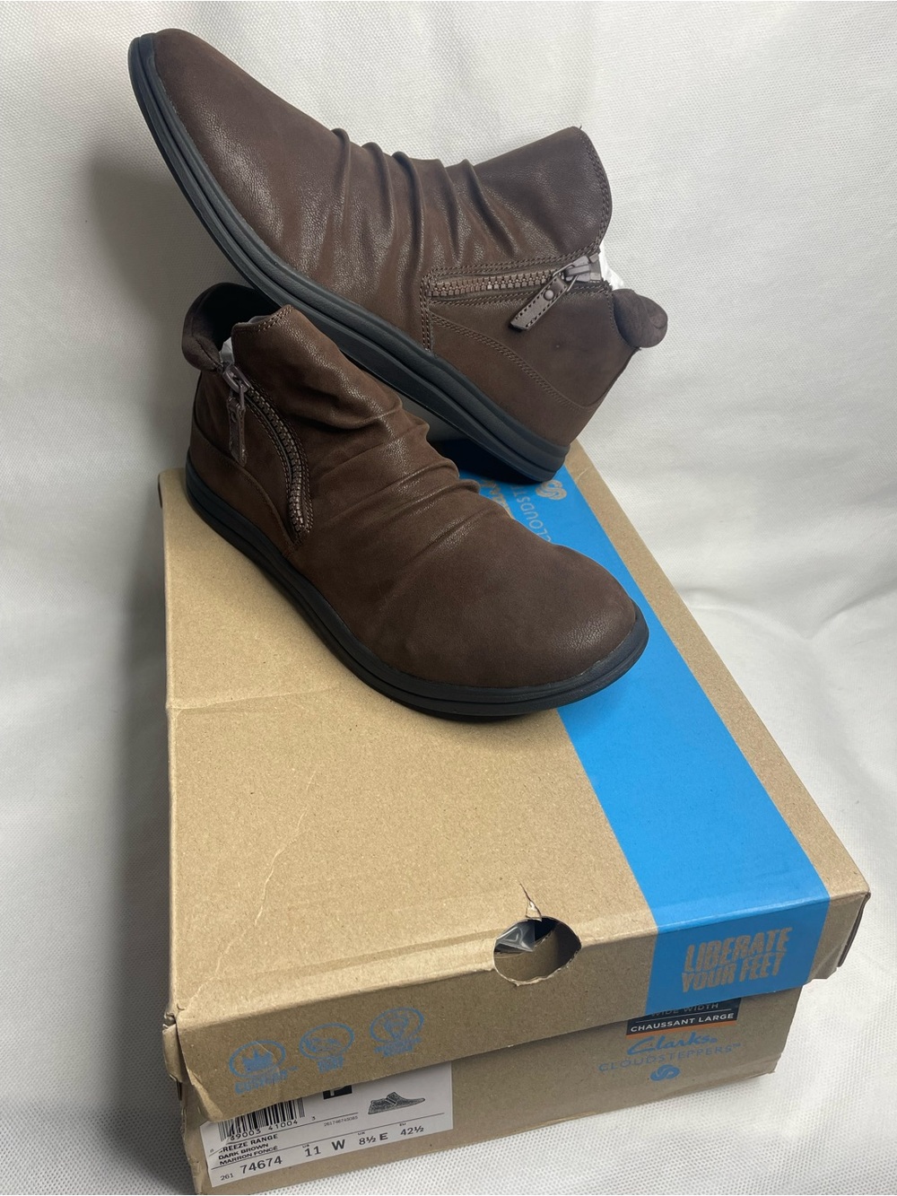 Clarks Original Women's Breeze Range Loafer Shoes Size US 11 Dark Brown 26174674